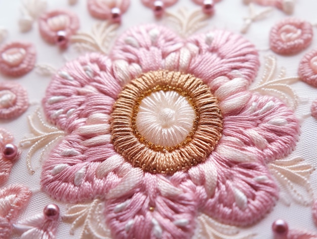 Przykład haftu zbliżenie